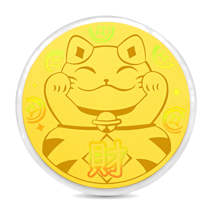 Chow Tai Fook Lucky Cat 999.9 Gold Medallion