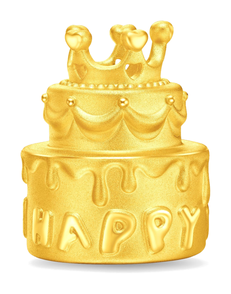 Chow Tai Fook 999 Gold Birthday Cake Ornament