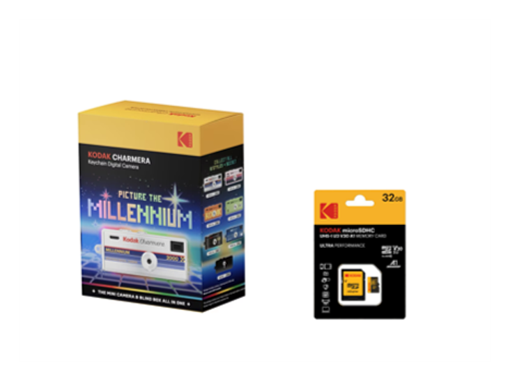 KODAK CHARMERA Keychain Digital Camera Blind Box Series MILLENNIUM Edition (Includes 32GB SD Card)