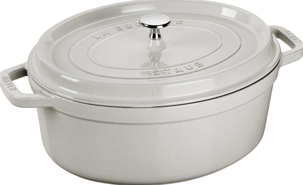 Staub Oval Cocotte 23cm/2.35L (White Truffle)