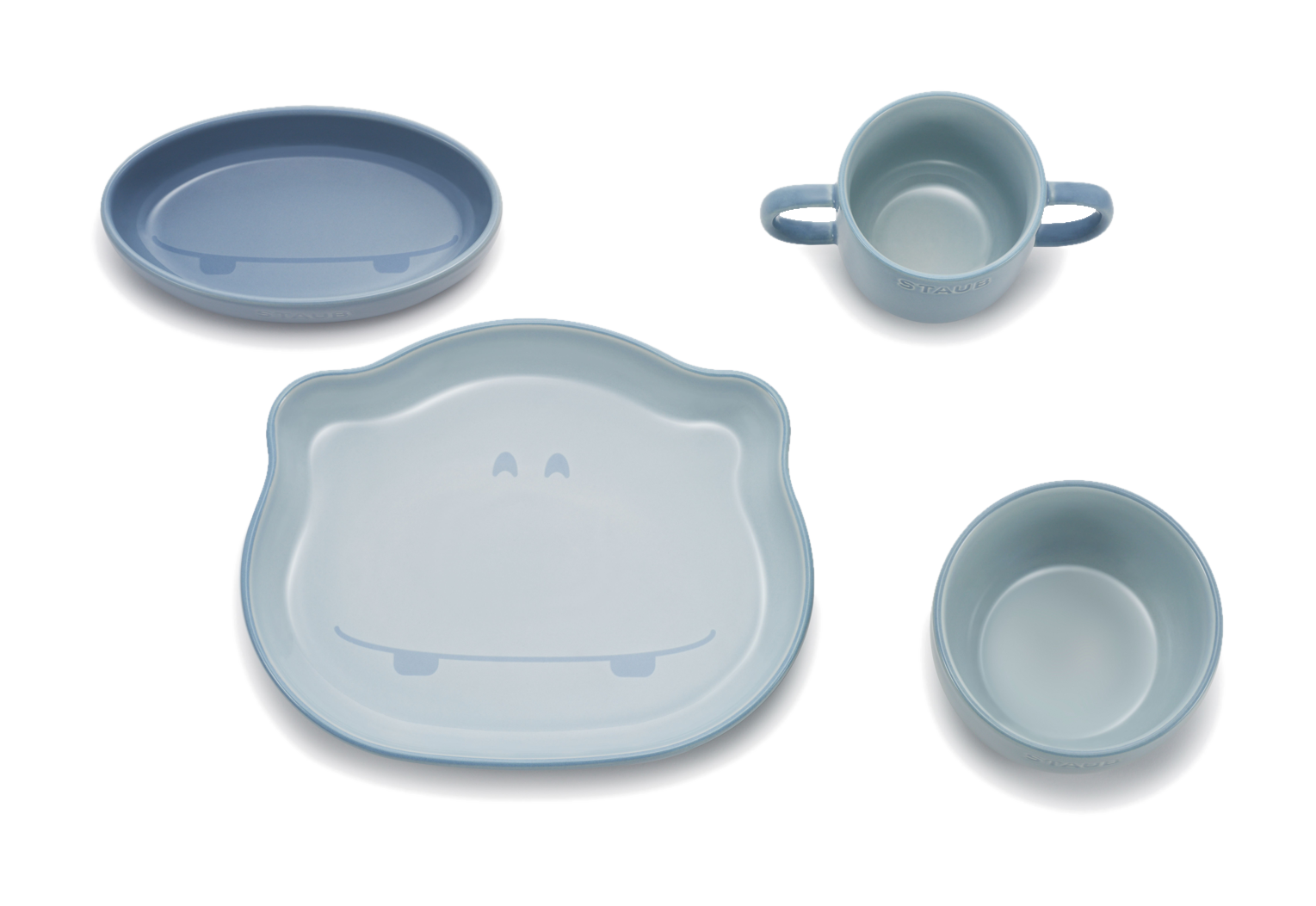Staub Kids Tableware Set 4pcs (Hippo)